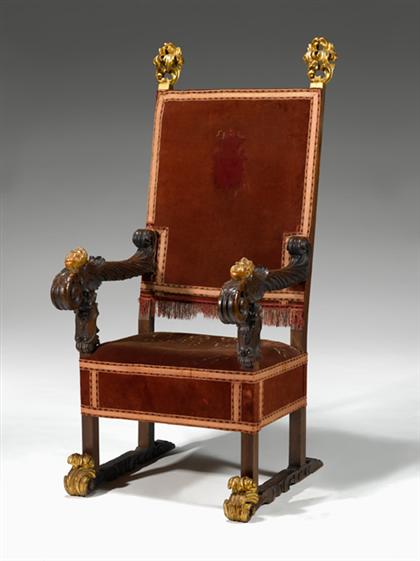 Italian Baroque style parcel gilt