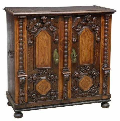 ITALIAN BAROQUE STYLE WALNUT &