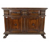 ITALIAN BAROQUE-STYLE WALNUT C
