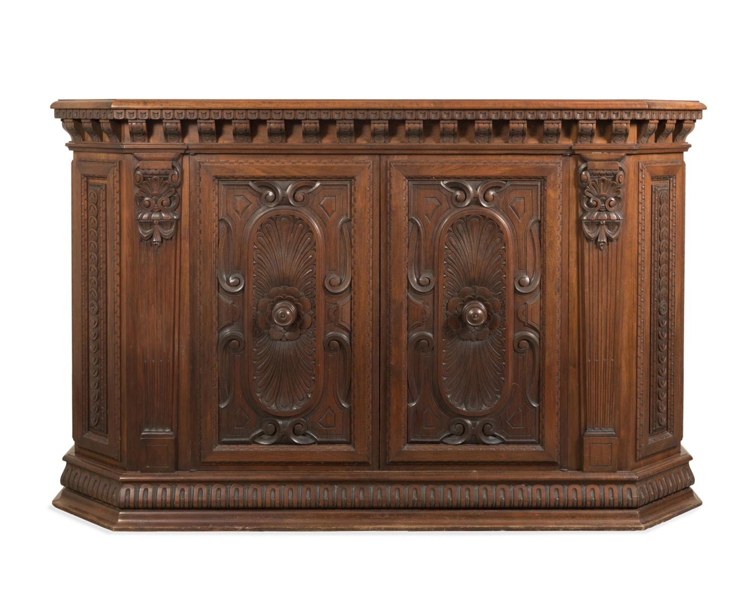 ITALIAN BAROQUE STYLE WALNUT