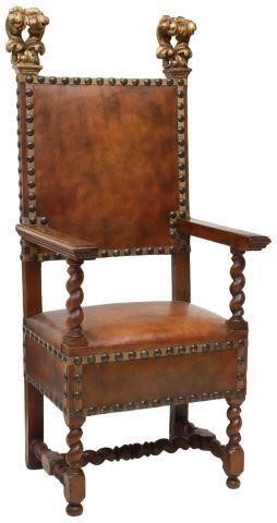 ITALIAN BAROQUE STYLE WALNUT