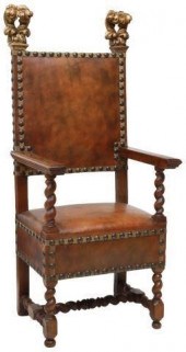 ITALIAN BAROQUE STYLE WALNUT L