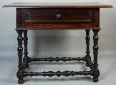 ITALIAN BAROQUE STYLE WALNUT T