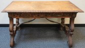 ITALIAN BAROQUE STYLE WALNUT T