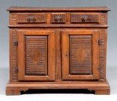 Italian Baroque walnut cabinet