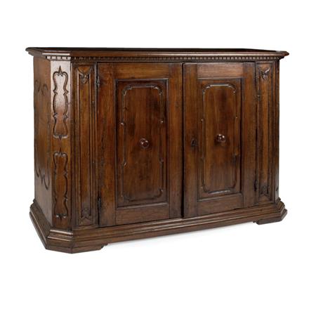 Italian Baroque Walnut Cabinet 	 