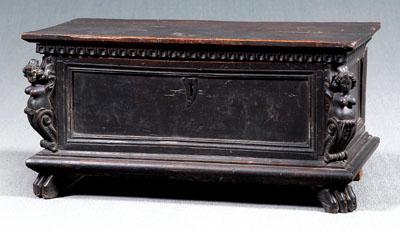 Italian Baroque walnut lift top
