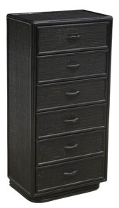 ITALIAN BLACK LACQUERED BAMBOO