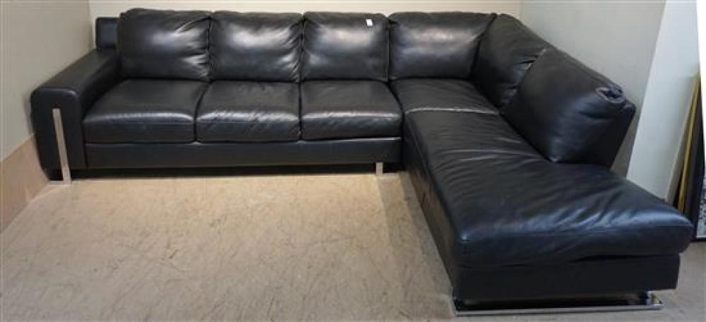 ITALIAN BLACK LEATHER CHROME
