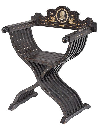 ITALIAN BONE INLAID AND EBONIZED