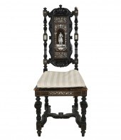 ITALIAN BONE- INLAID EBONIZED