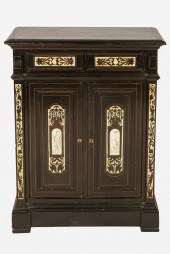 ITALIAN BONE-INLAID EBONIZED W