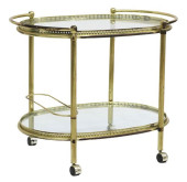 ITALIAN BRASS &AMP; GLASS TWO-