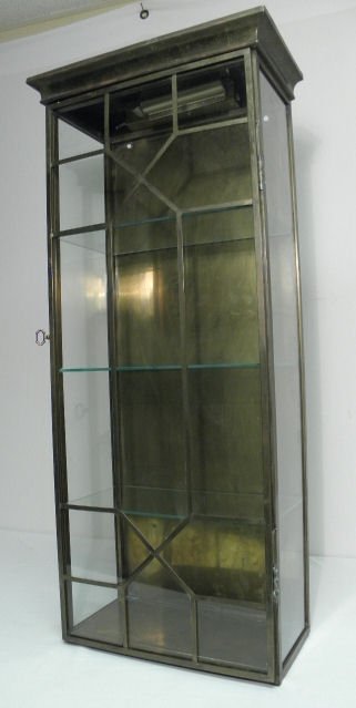 Italian brass and glass hanging