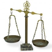 ITALIAN BRASS BALANCE SCALEDES