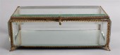 ITALIAN BRASS BOUND BEVELED GL