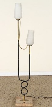 ITALIAN BRASS IRON TULIP FORM
