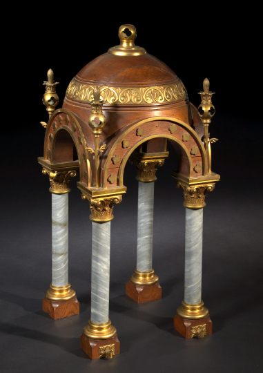 Italian Brass-Mounted Beechwood and