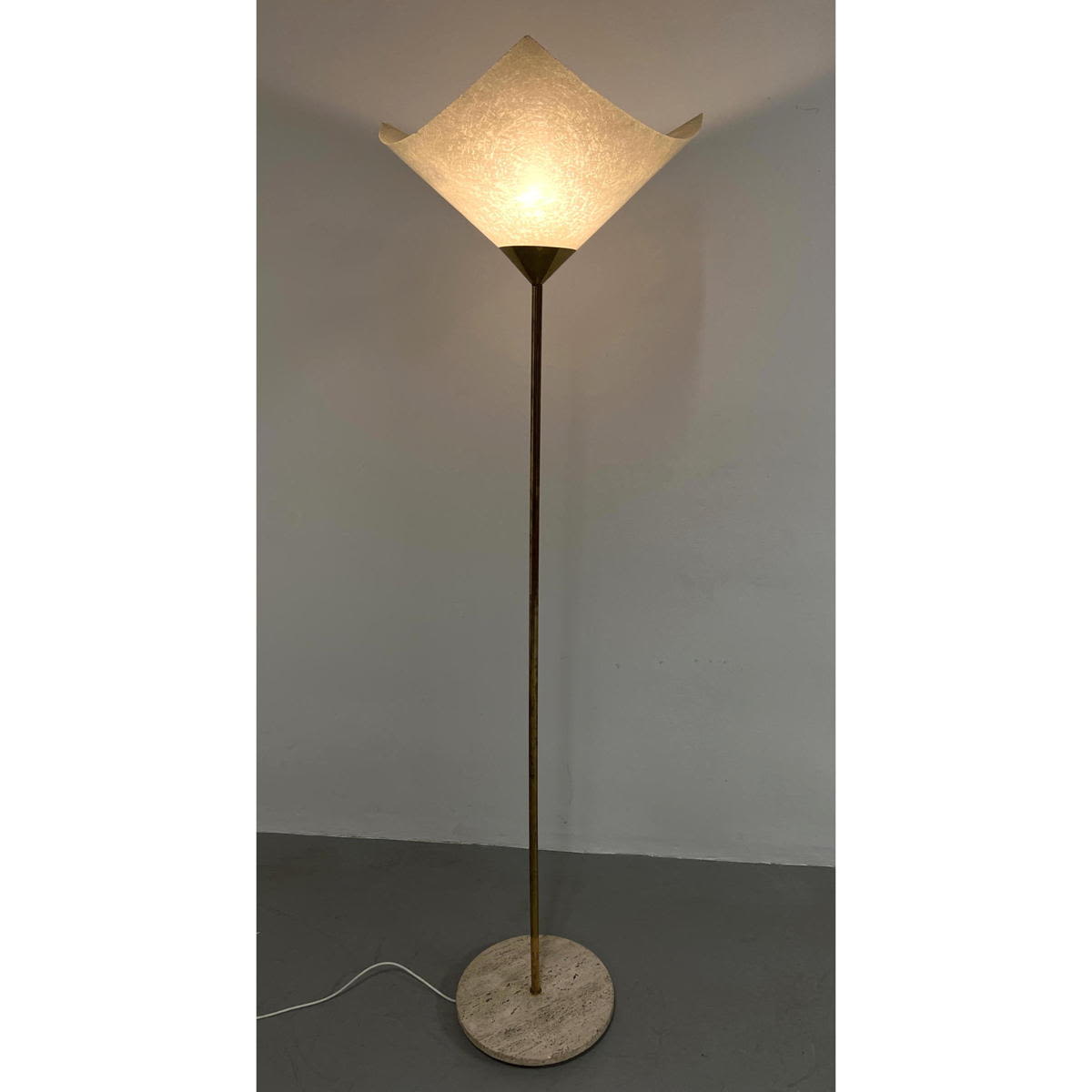 Italian brass, Travertine Base