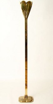 ITALIAN BRASS TULIP FORM FLOOR