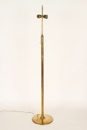 ITALIAN BRASS TWO LIGHT FLOOR