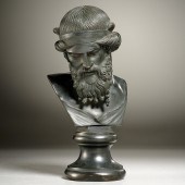 ITALIAN BRONZE BUST OF DIONYSU