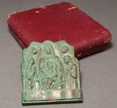 Italian bronze devotional reli