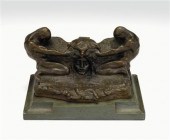 Italian bronze inkwellLA DISCO