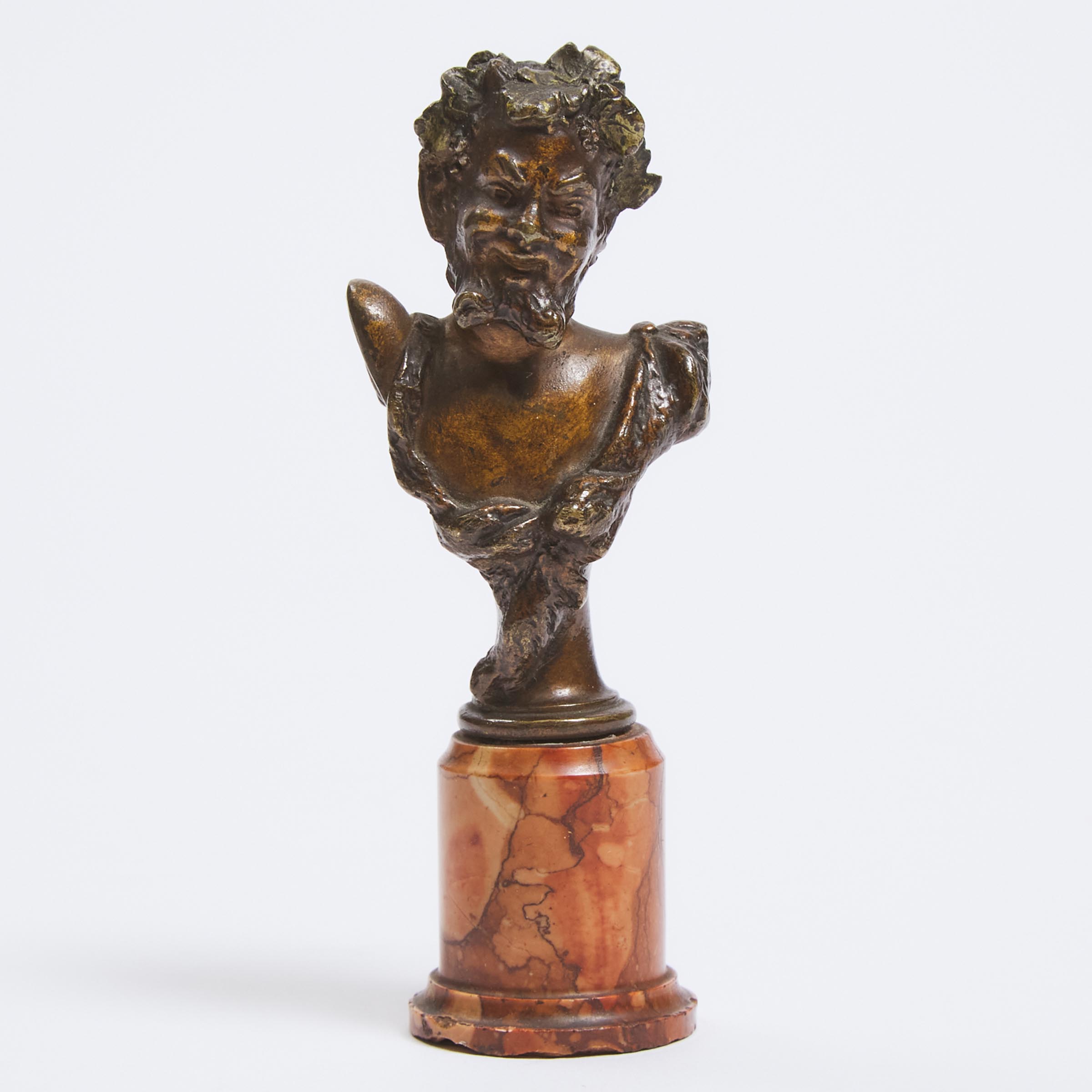 Italian Bronze Miniature Bust of