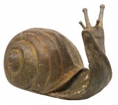 ITALIAN BRONZE SNAIL-FORM GARD
