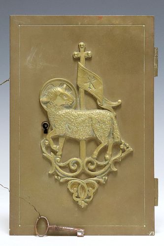 ITALIAN BRONZE TABERNACLE DOOR WITH