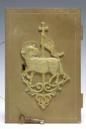 ITALIAN BRONZE TABERNACLE DOOR