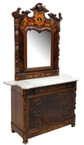 ITALIAN BURL WALNUT MARQUETRY