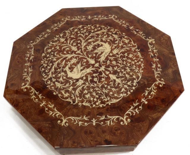 ITALIAN BURLED WOOD MARQUETRY