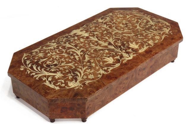 ITALIAN BURLED WOOD MARQUETRY