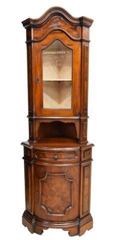 ITALIAN BURLWOOD GLAZED DOOR CORNER
