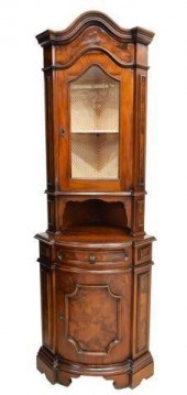 ITALIAN BURLWOOD GLAZED DOOR C
