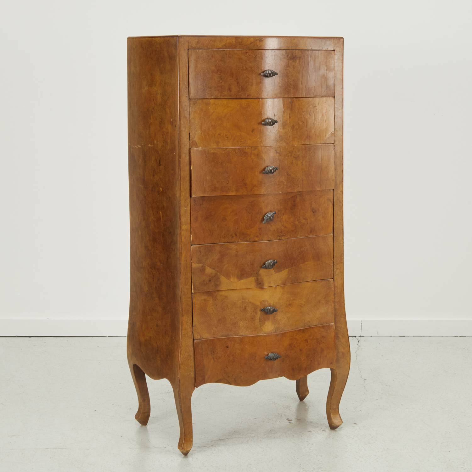 ITALIAN BURLWOOD VENEER TALL