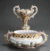 ITALIAN CAPODIMONTE TYPE GILT