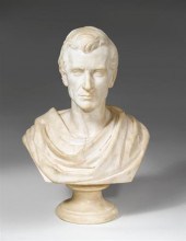 Italian Carrara marble bust