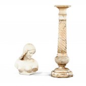 ITALIAN CARRARA MARBLE BUST OF