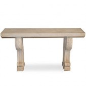 ITALIAN CARRARA MARBLE CONSOLE