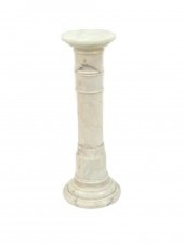ITALIAN CARRARA MARBLE PEDESTA