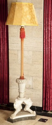 Italian Carrera Marble Base Fl