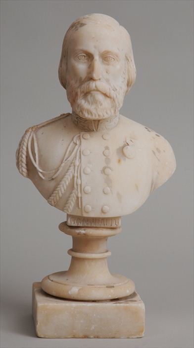 ITALIAN CARVED ALABASTER BUST OF
