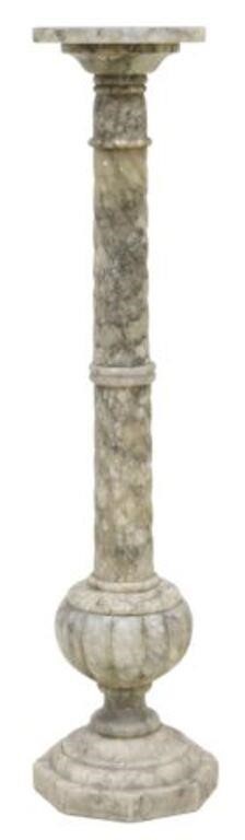 ITALIAN CARVED ALABASTER COLUMN/