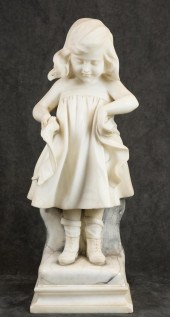 ITALIAN CARVED ALABASTER FIGUR
