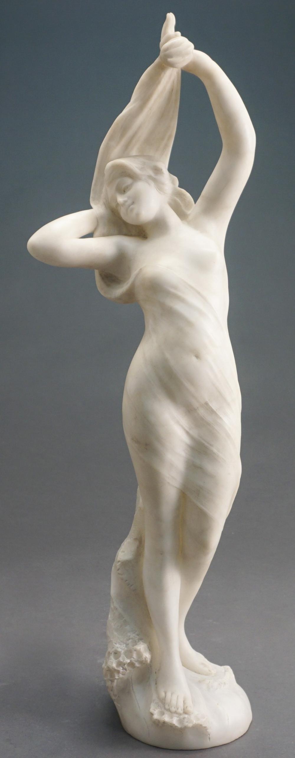 ITALIAN CARVED ALABASTER FIGURE