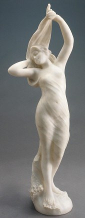 ITALIAN CARVED ALABASTER FIGUR