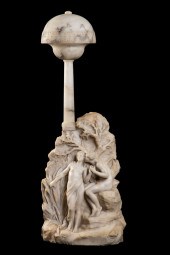ITALIAN CARVED ALABASTER "IL S